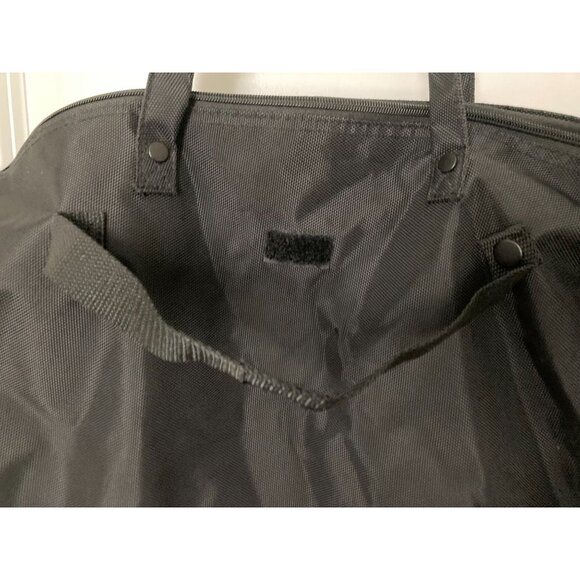 Athalon Black Zippered Nylon Tote Bag - Picture 5 of 6